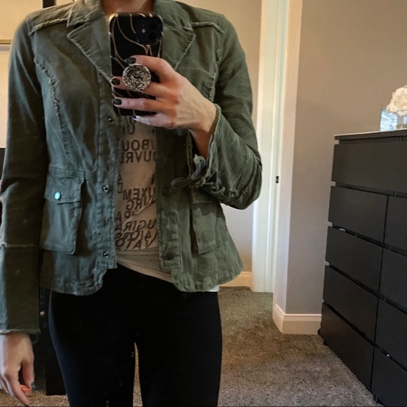 Free people utility distressed jacket - Picture 3 of 5